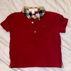 Kids burberry polo shirt